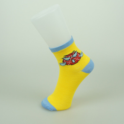 佛山市南海重德針織襪業(yè) 專業(yè)生產(chǎn)供應(yīng)秋冬全棉童襪，支持貼牌定制